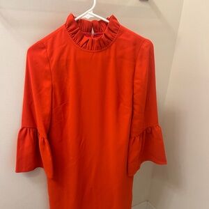 Jcrew Bright Red Holiday Dress